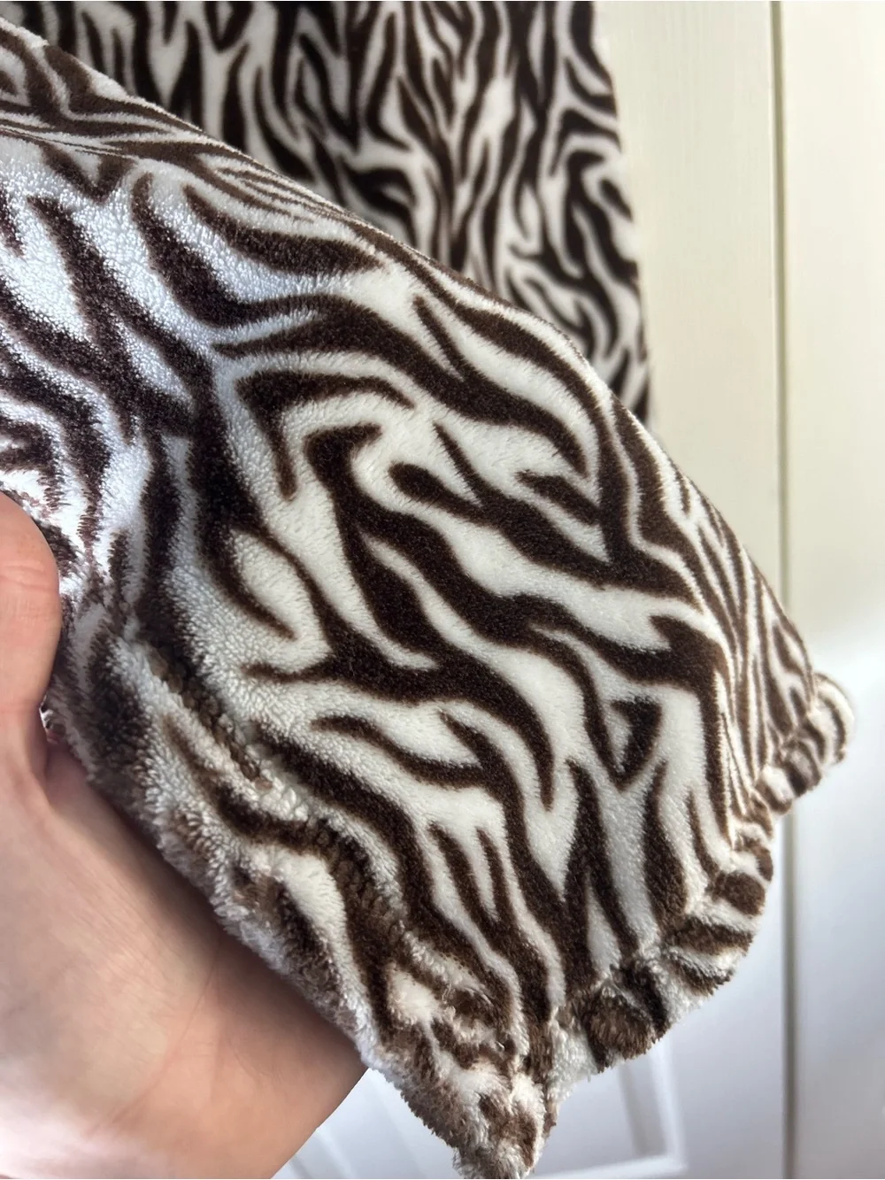 Baby Starters Brown White Zebra Print Blanket Lovey Plush